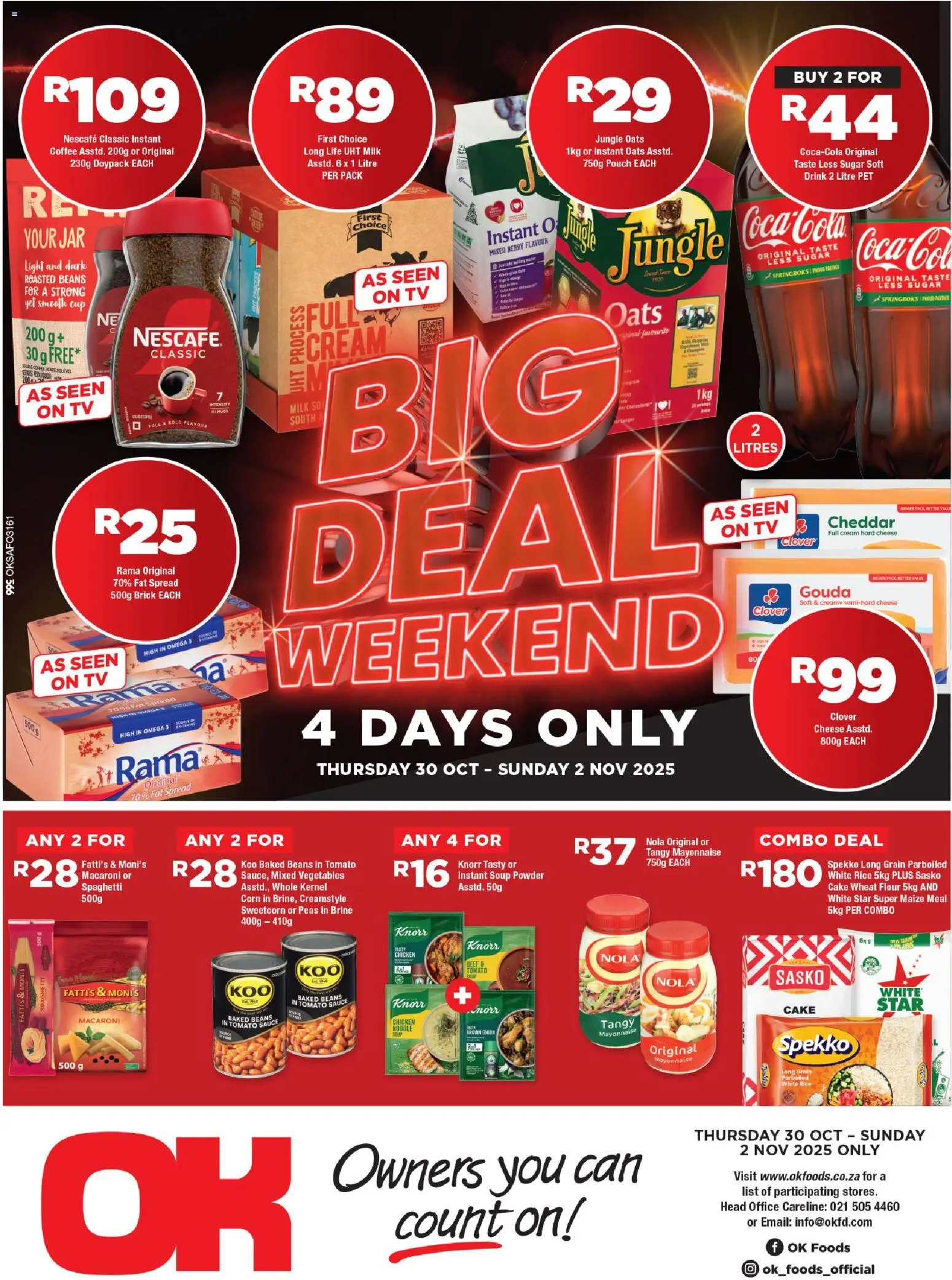 Preview of OK Foods flyer valid from 30/10/2025