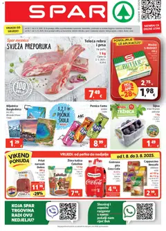 Pregled letka Katalog trgovine Spar vrijedi od 30.07.2025