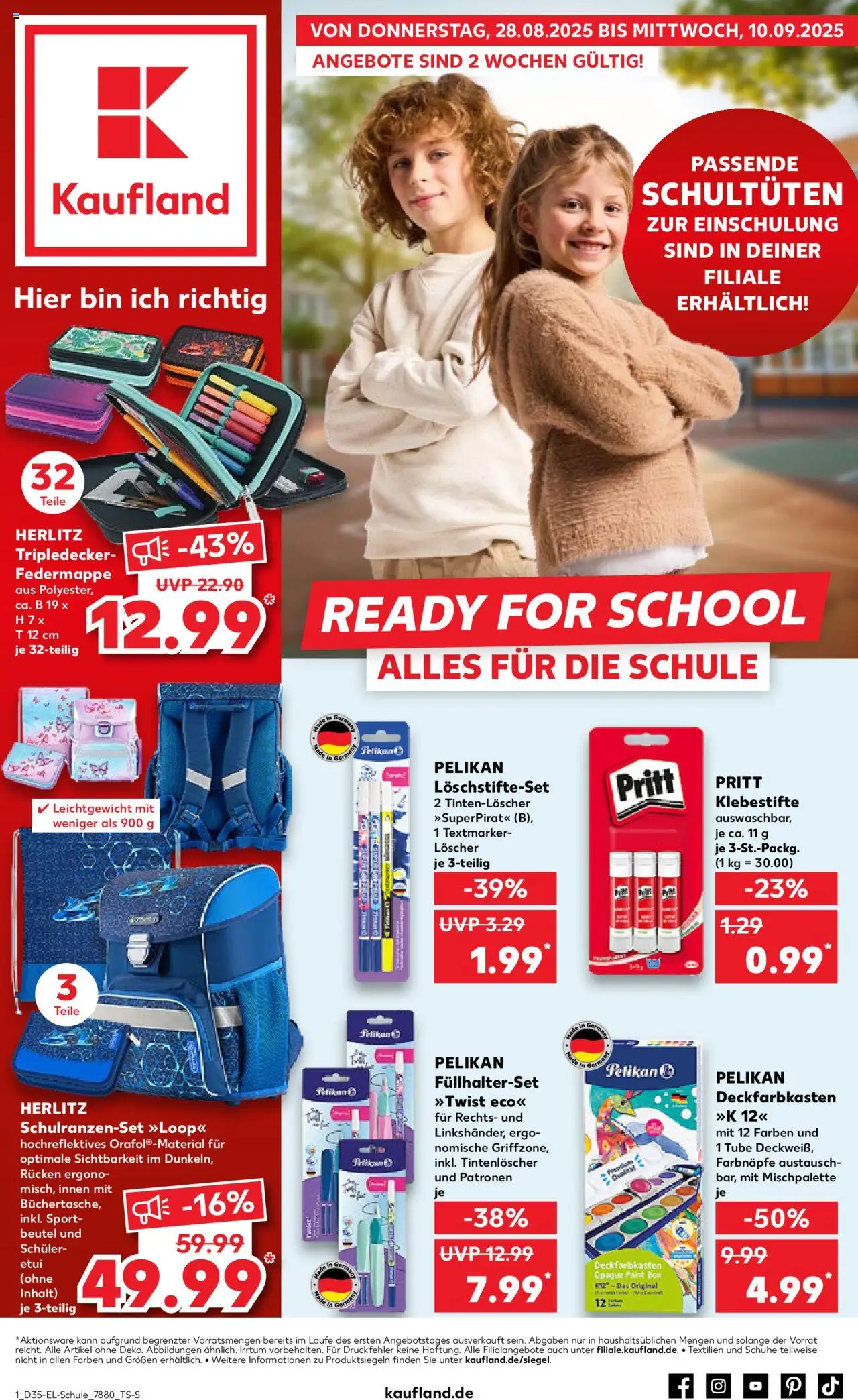 Kaufland DE shop DE Folder Hamburg geldig vanaf 28-08-2025 - Paginanummer 1