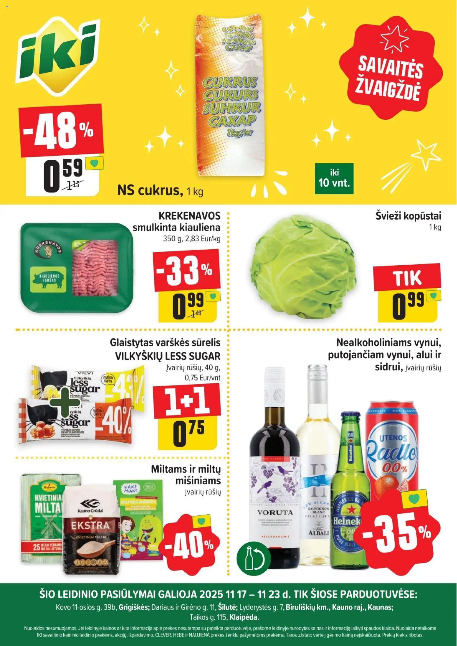 IKI parduotuvės leidinio Specialūs pasiūlymai IKI parduotuvės klientams galiojančio nuo 2025.11.17 peržiūra