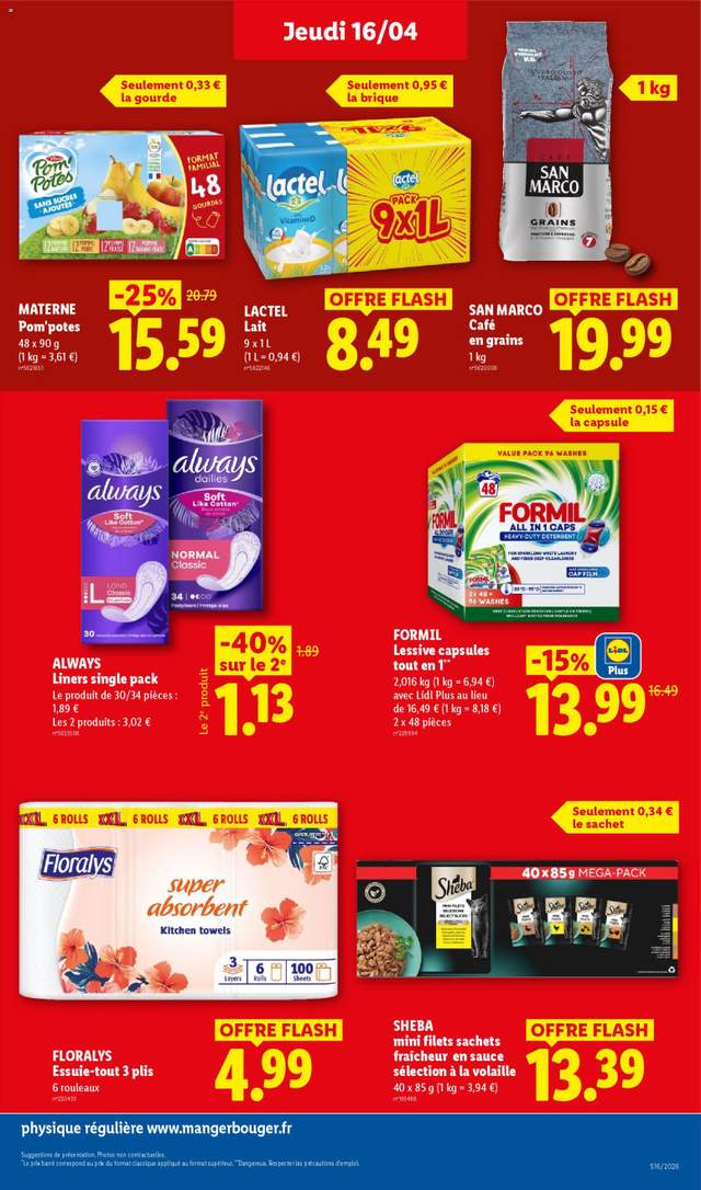 Nouveau catalogue Lidl à partir du 16/04