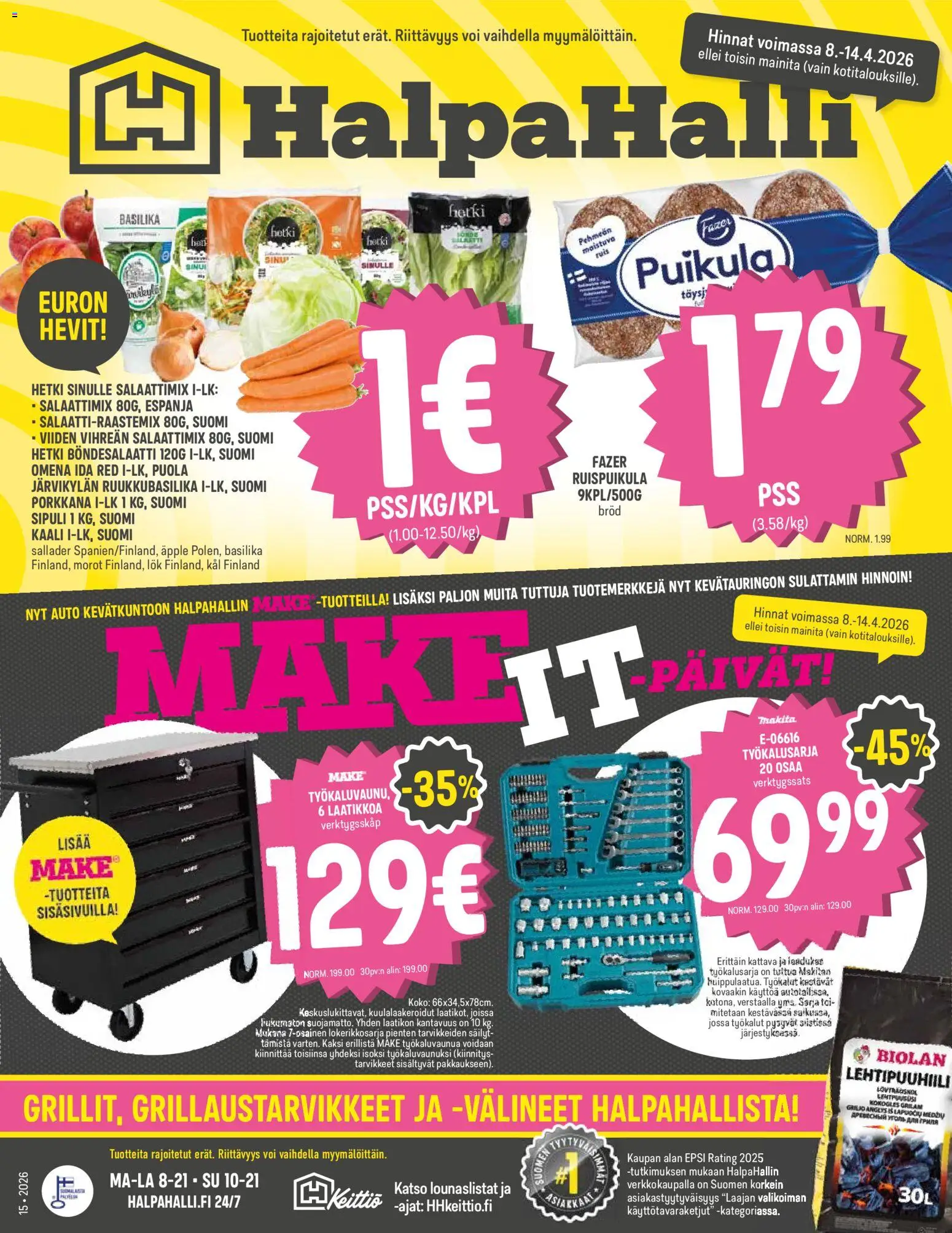Kaupan Halpa Halli Halpa Halli tarjoukset esikatselu, voimassa 08/04/2026