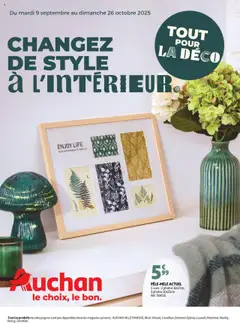 Prévisualisation de Tout pour la déco : changez de style à l'intérieur du magasin Auchan formulaire valide 09/09/2025
