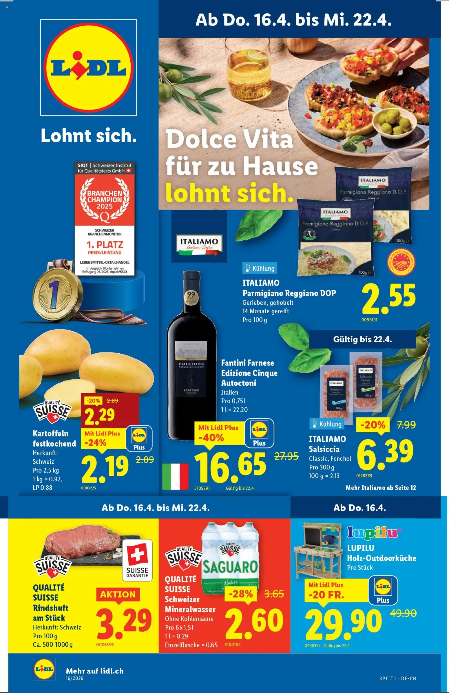 Vorschau des Merkblatts Lidl aktionen vom Shop Lidl gültig von 16.04.2026 bis 22.04.2026