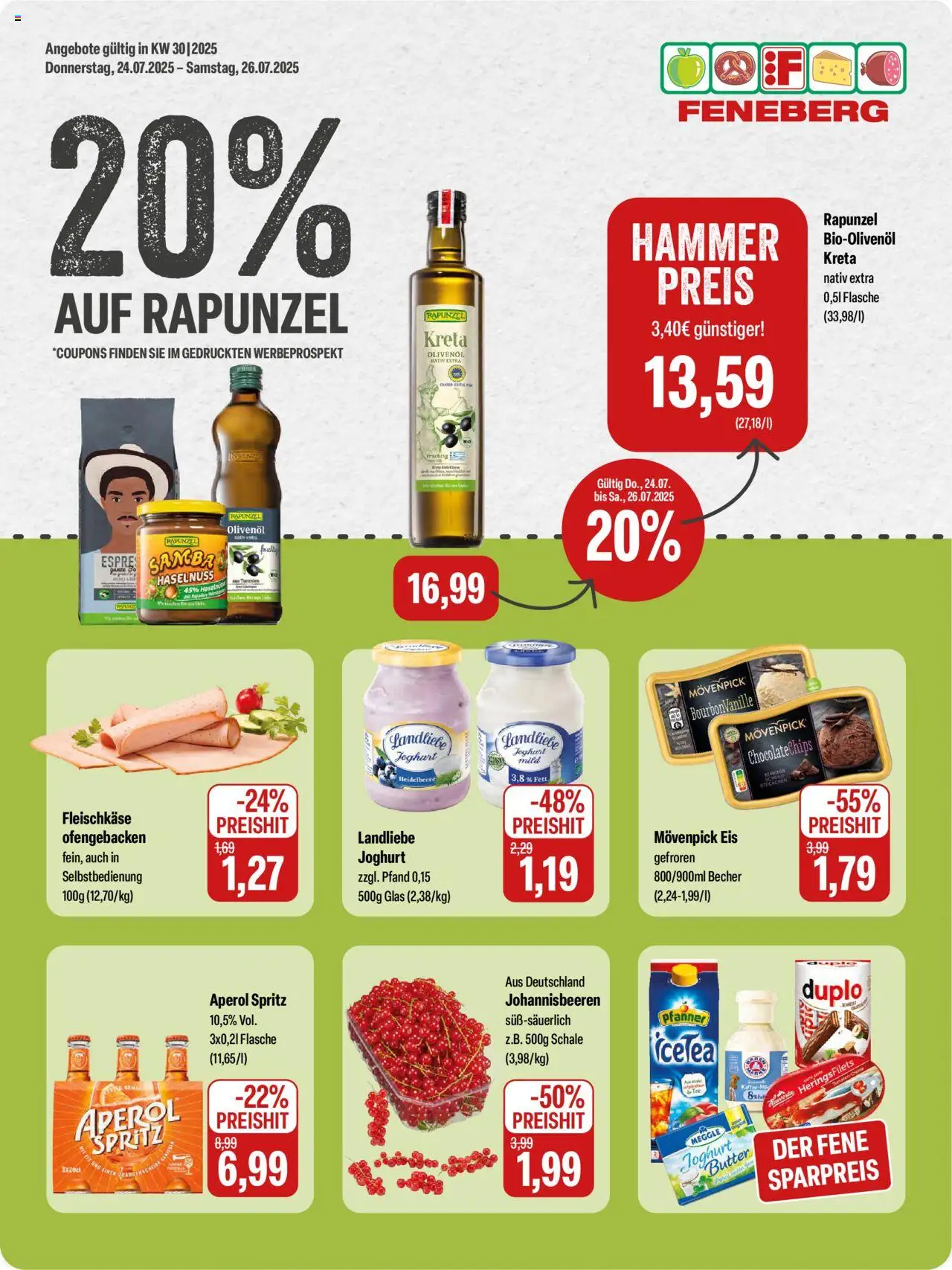 Feneberg Angebote (vom 24.07.2025 - 26.07.2025)