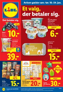 Eksempel på tilbudsavis Tilbudsavis fra butik Lidl gyldig fra 18/01/2026