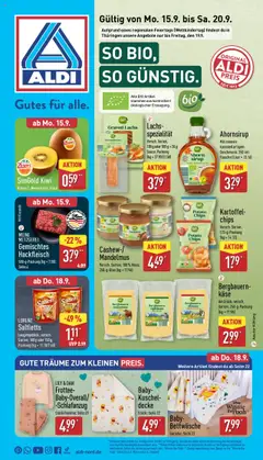 Vorschau von dem Prospekt des Geschäftes Aldi, gültig ab dem 15.09.2025