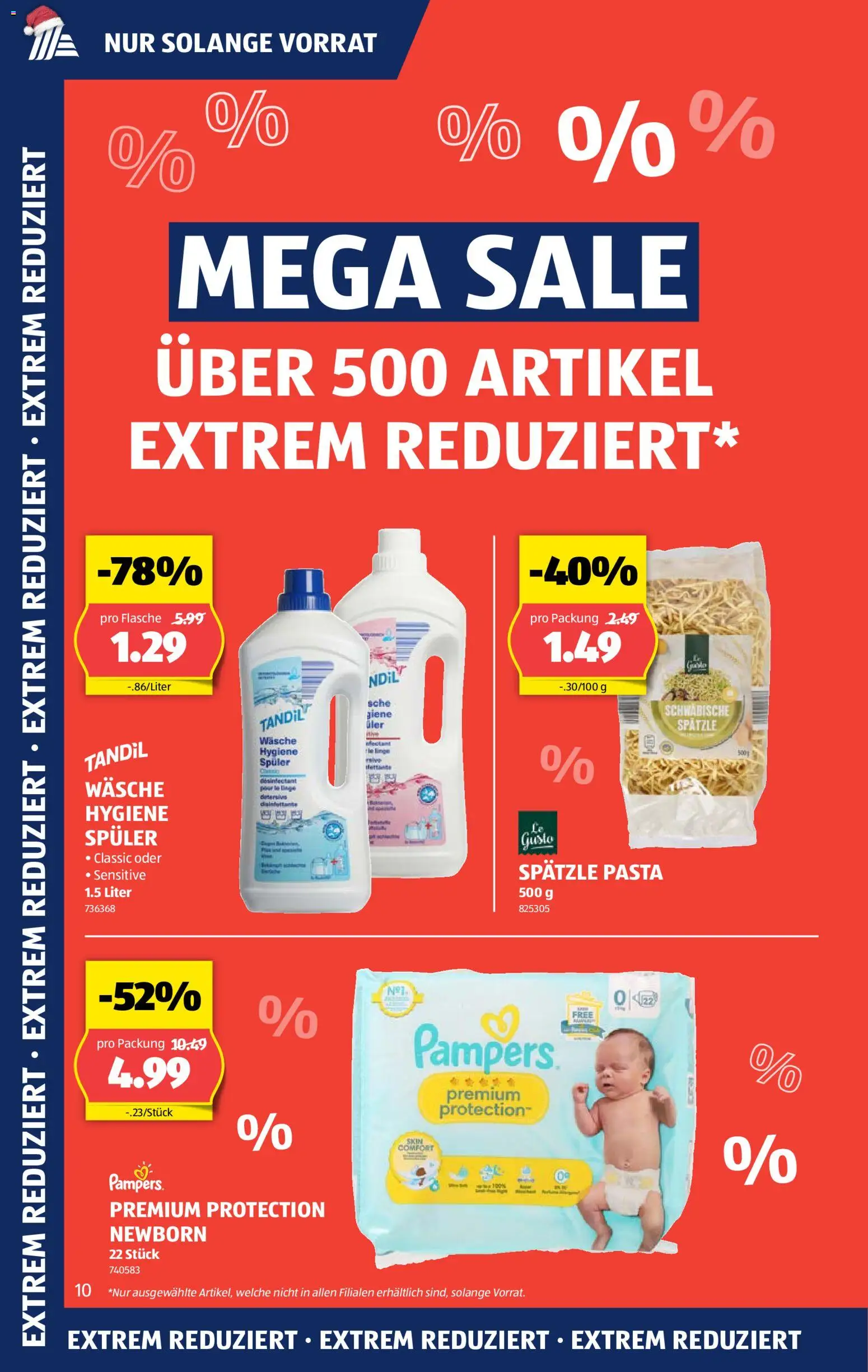 Vorschau des Merkblatts Aktionen Mega Sale vom Shop Aldi gültig von 17.12.2025 bis 23.12.2025