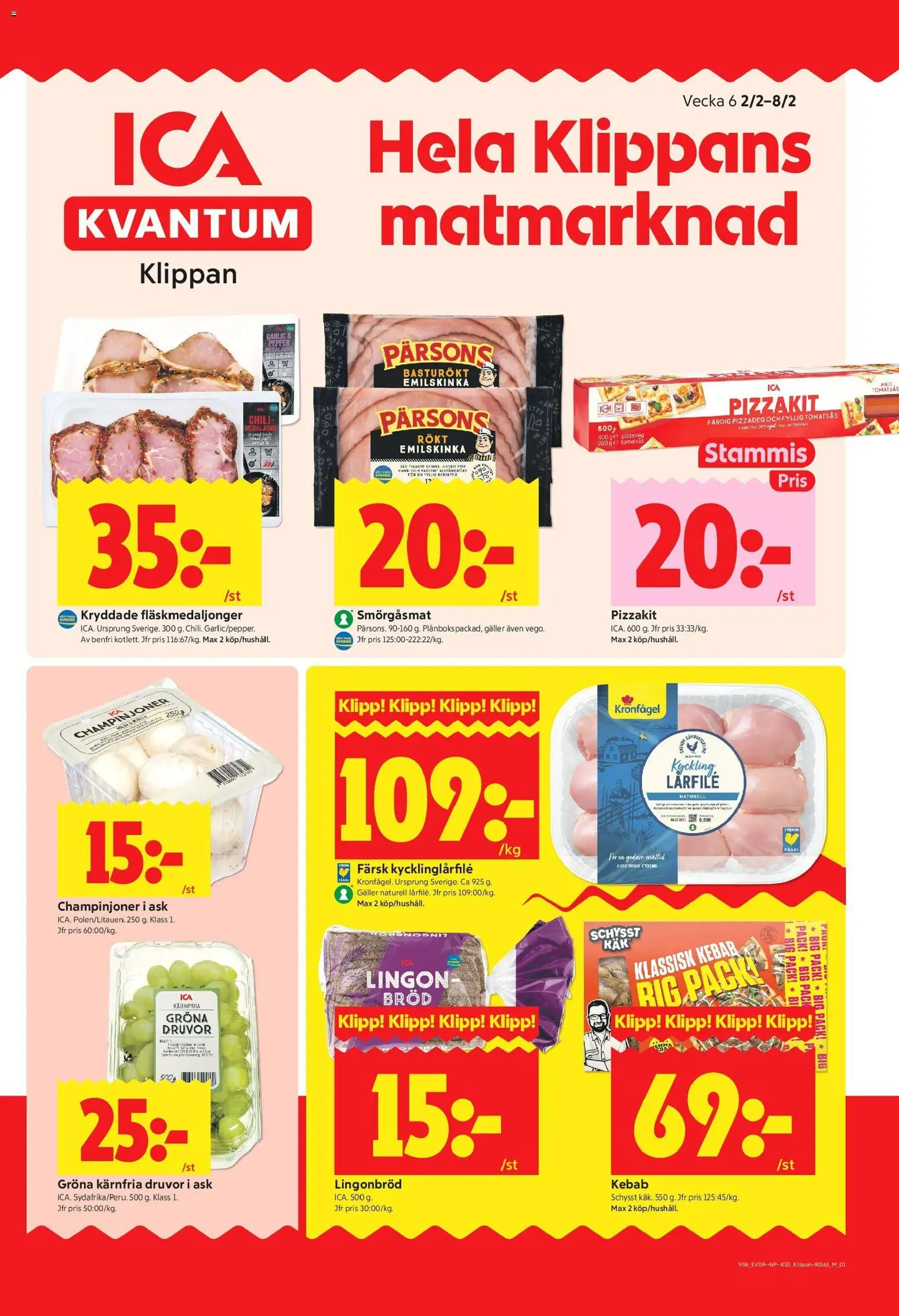 Förhandsgranska reklamblad Klippan från butik ICA Kvantum gäller från 02/02/2026