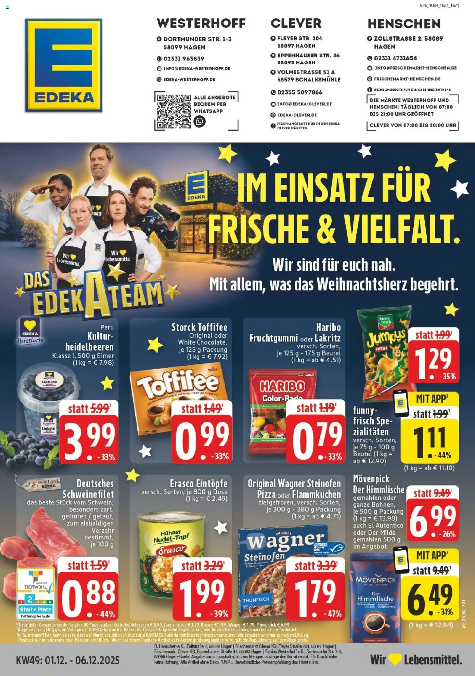 Vorschau von dem Prospekt des Geschäftes Edeka, gültig ab dem 01.12.2025