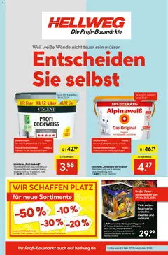 Vorschau von dem Prospekt des Geschäftes Hellweg, gültig ab dem 29.12.2025