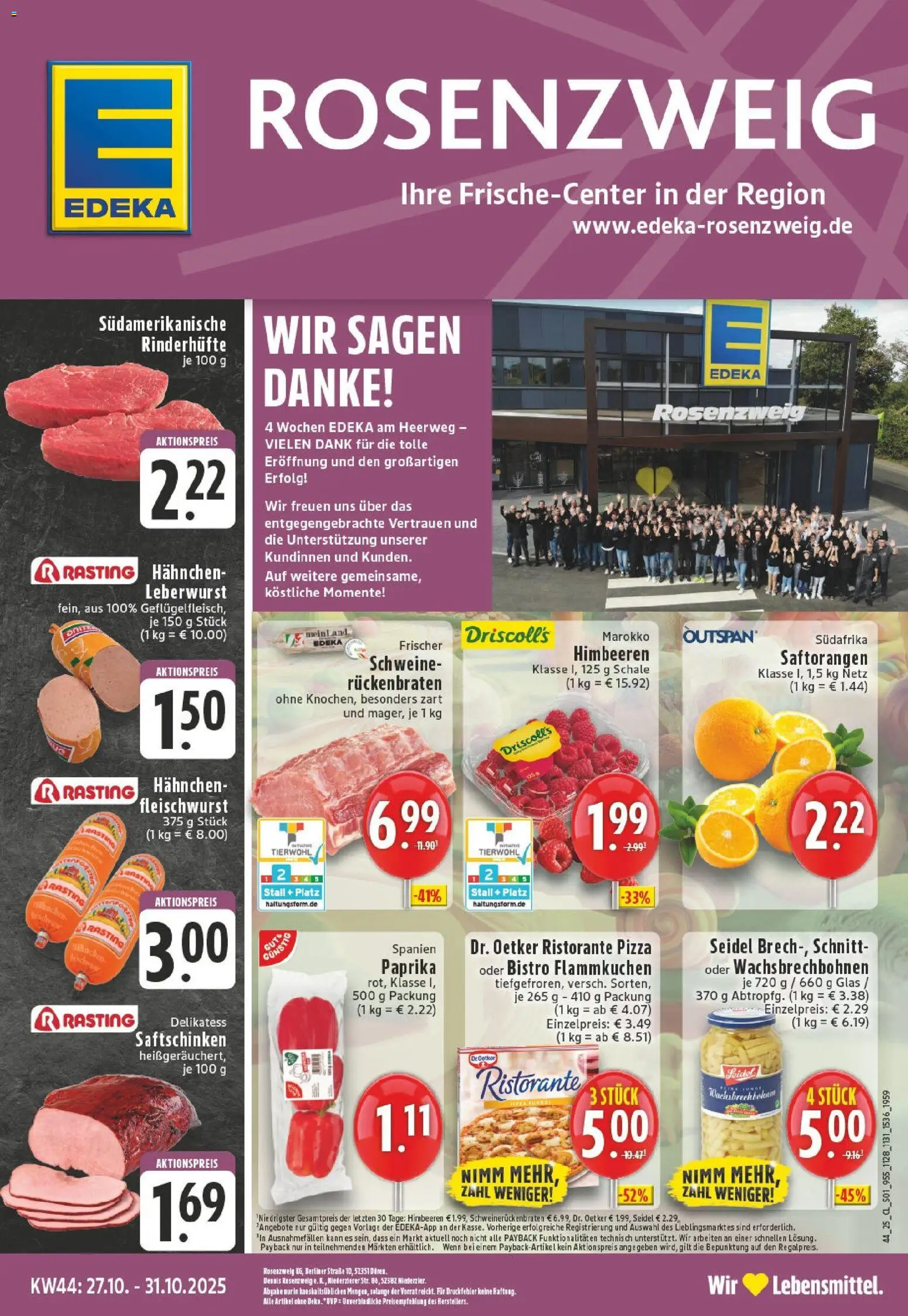 Vorschau von dem Prospekt des Geschäftes Edeka, gültig ab dem 26.10.2025