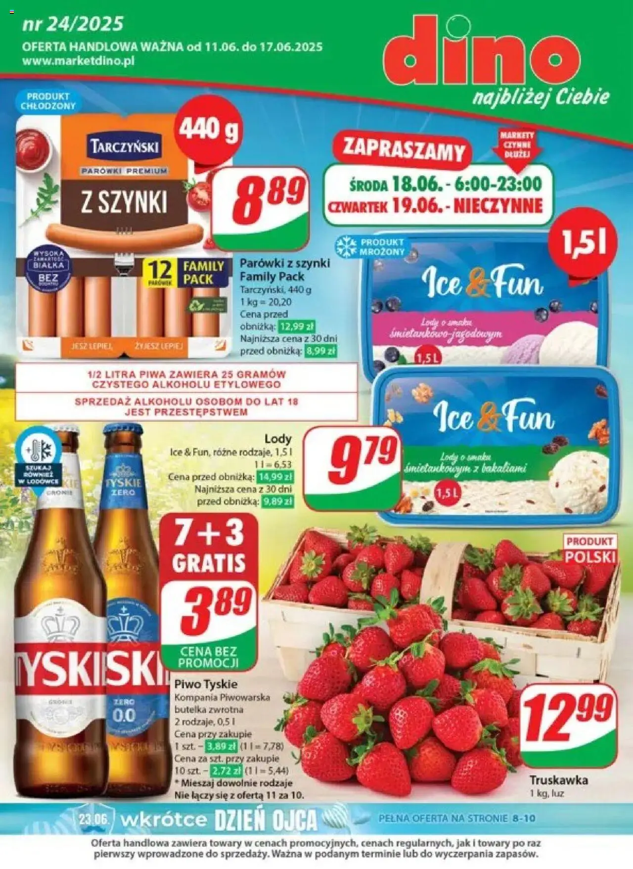 Dino gazetka 11.06.2025 - Aktualna gazetka promocyjna, akcje - Numer strony 1