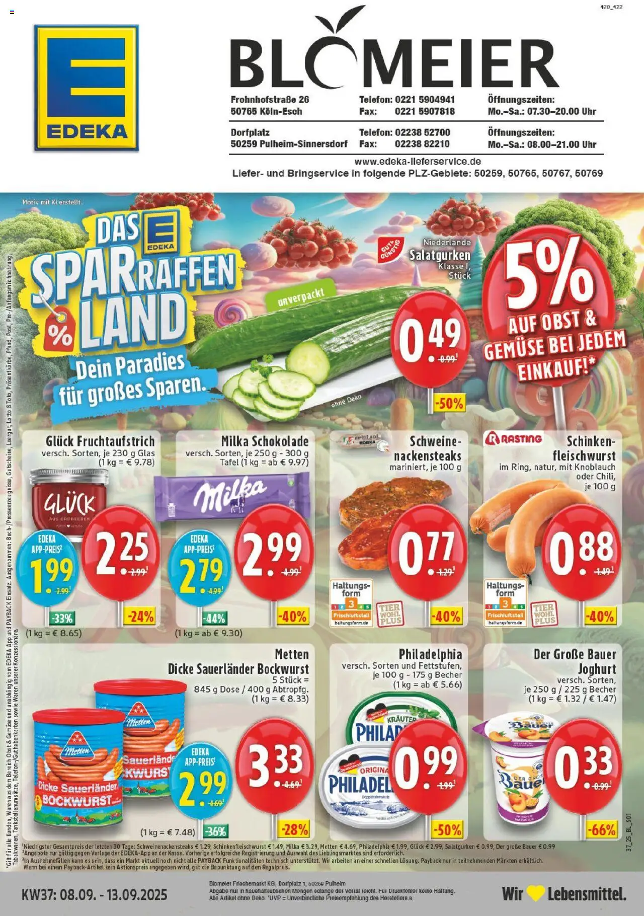 EDEKA Prospekt ab 07.09.2025 - Prospekt Pulheim - Sinnersdorf Online
