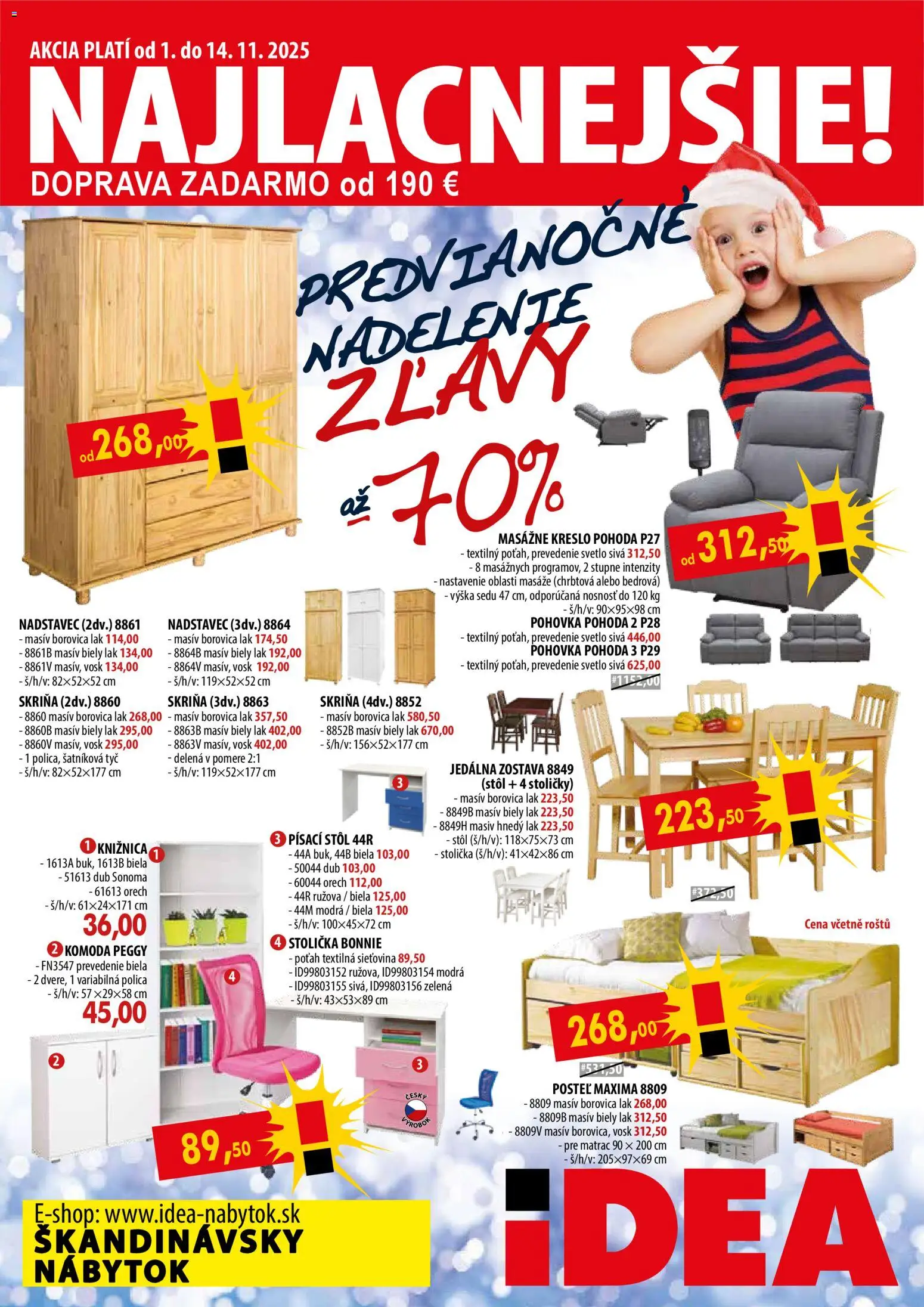 Náhľad IDEA nábytok letáku platného od 01.11.2025