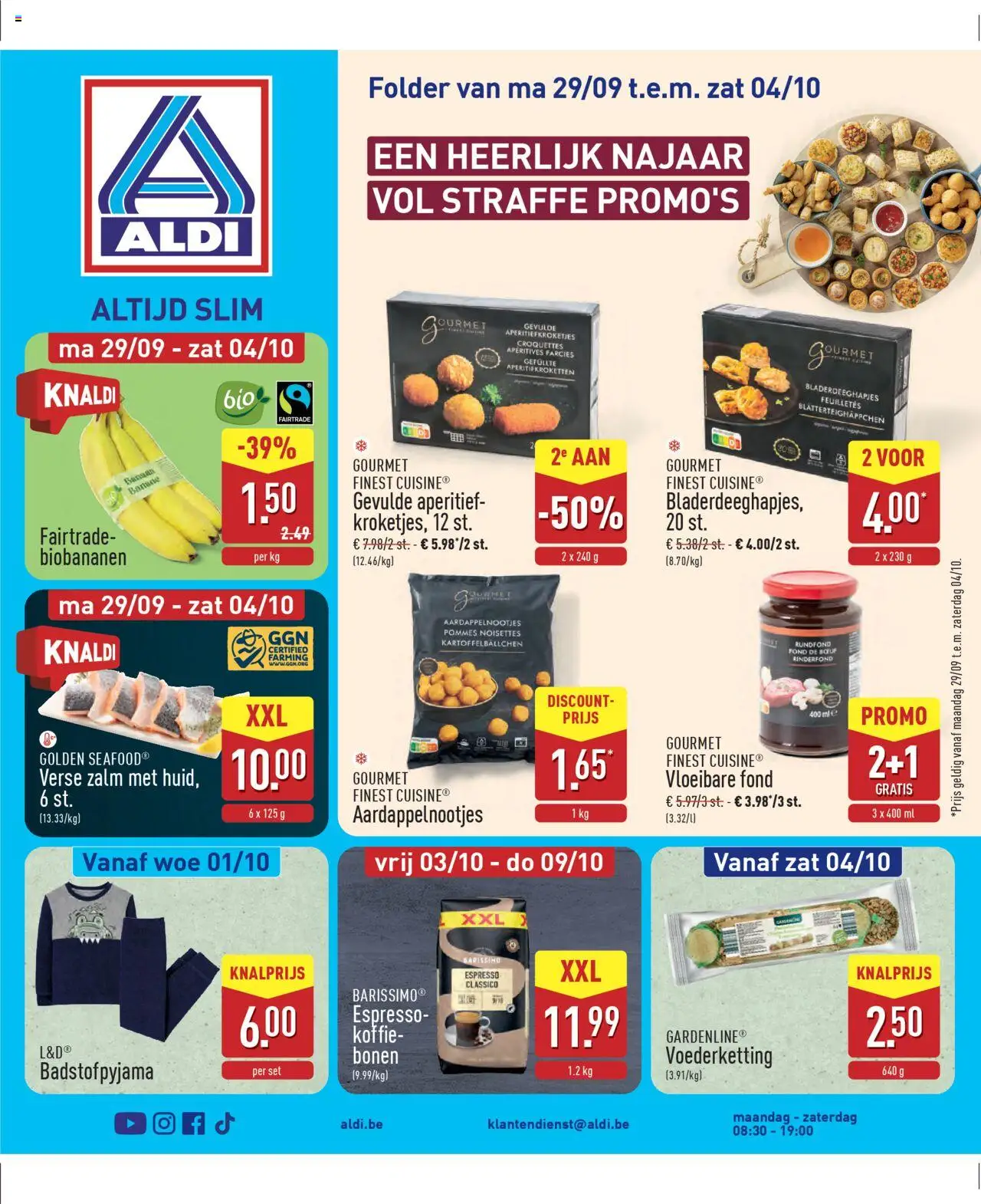 Aldi shop Folder week 40 geldig vanaf 29/09/2025 - Paginanummer 1