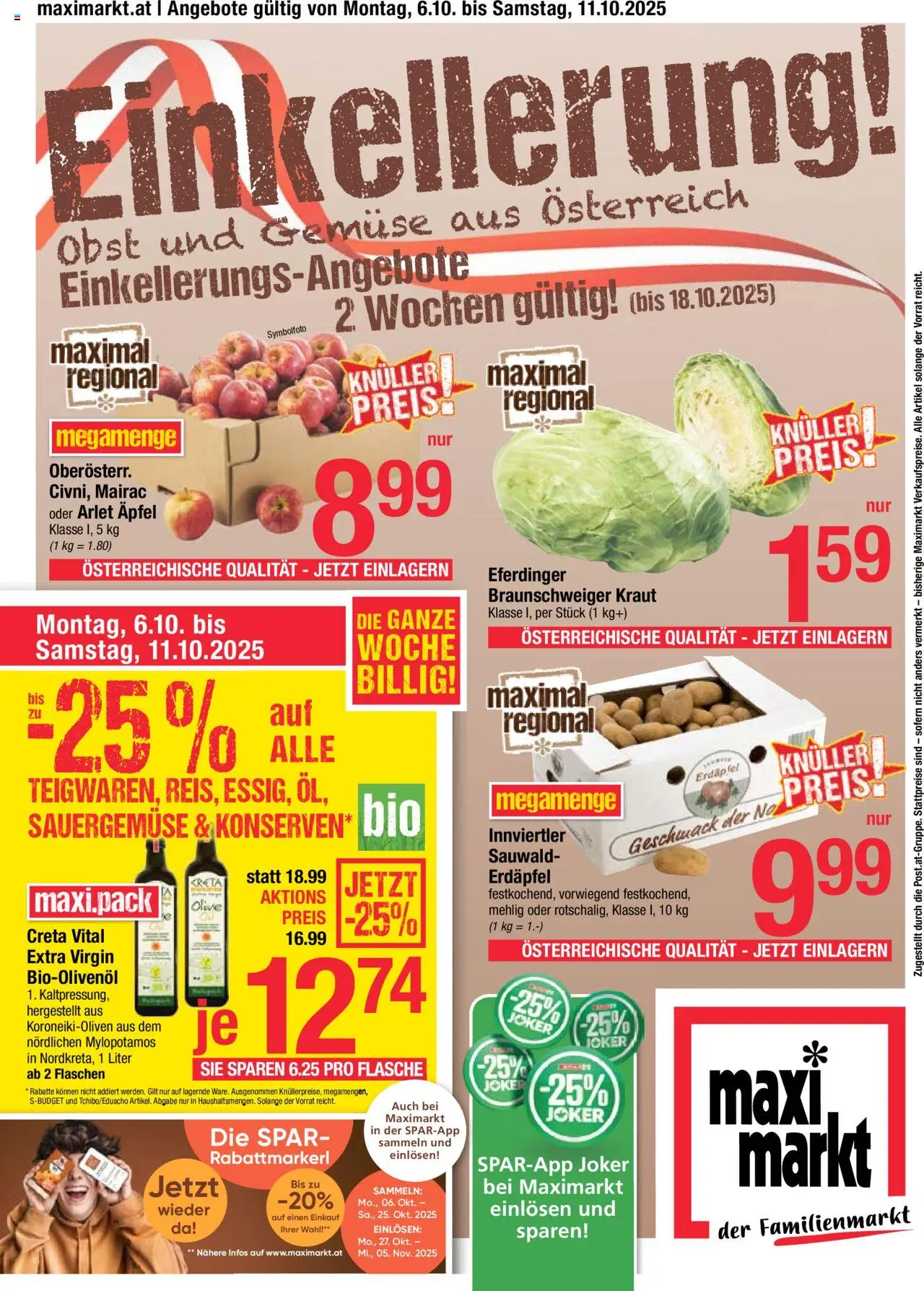  Maximarkt Flugblatt ab (06.10.2025 - 11.10.2025) - Seite 1