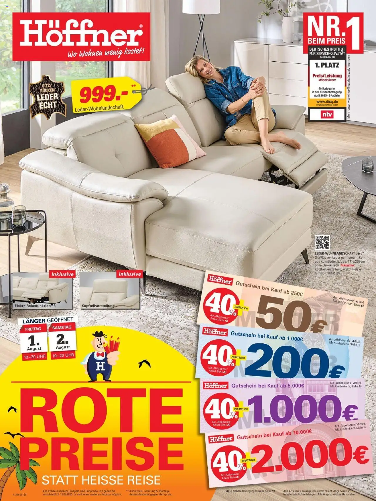 Höffner Prospekt Rösrath, Neuss (vom 30.07.2025 - 12.08.2025) - Uhr