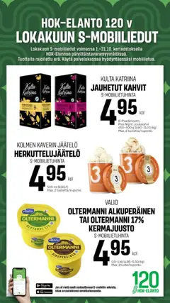Kaupan S-market Lokakuun S-mobiiliedut esikatselu, voimassa 01/10/2025