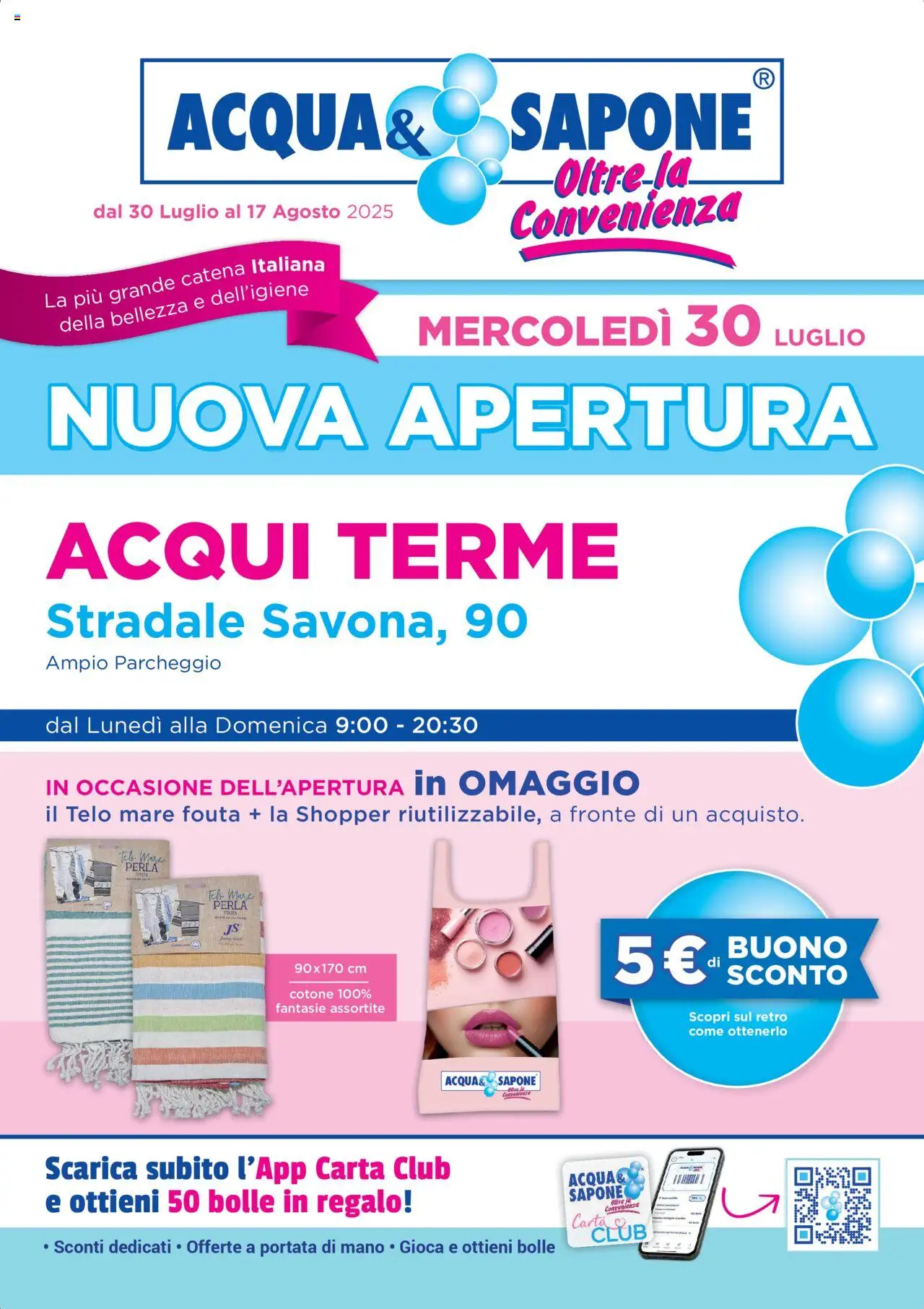 Volantino Acqua e Sapone valido da 30/07/2025 numero di pagina 1