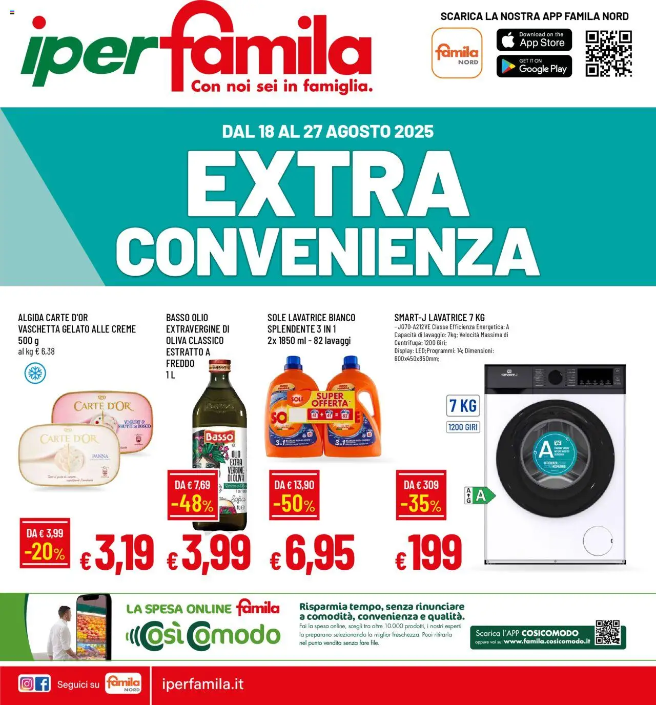 Volantino Famila valido da 18/08/2025 numero di pagina 1