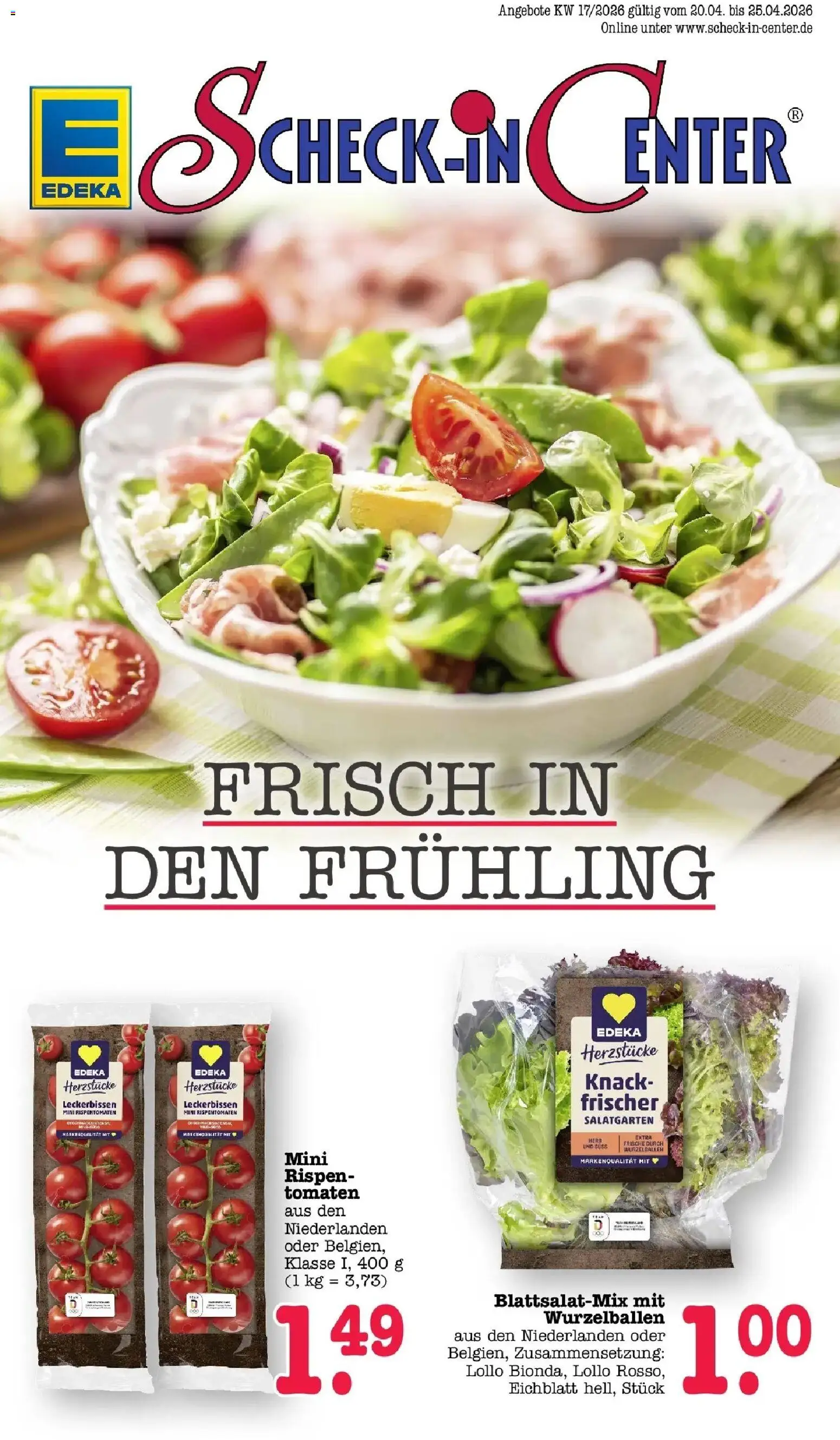 Vorschau von dem Prospekt des Geschäftes Edeka, gültig ab dem 20.04.2026 - Tomaten