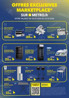 Prévisualisation de METRO Offres Exclusives Marketplace du magasin METRO formulaire valide 25/02/2026
