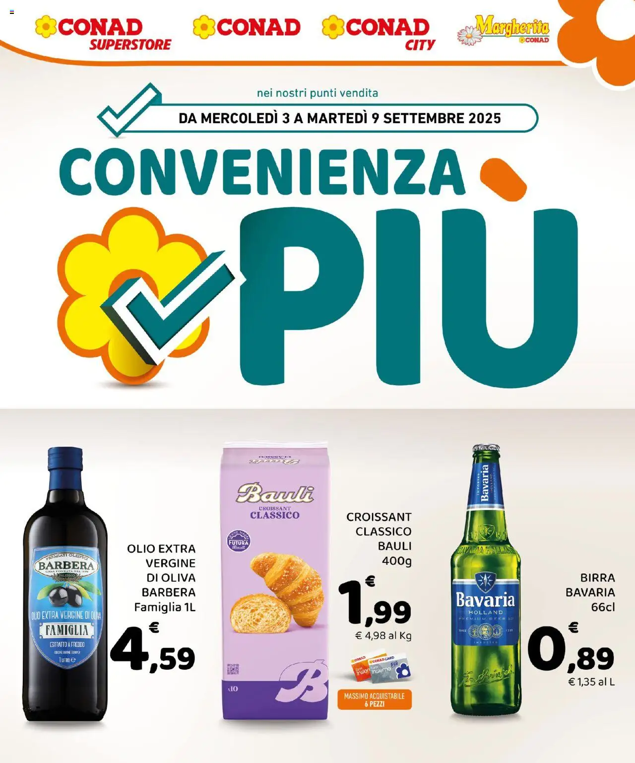 Volantino Conad valido da 03/09/2025 numero di pagina 1