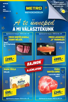 Metro - Élelmiszer és Szezonális katalógus 2025/12 megtekintése, amely érvényes 2025.12.01.-től