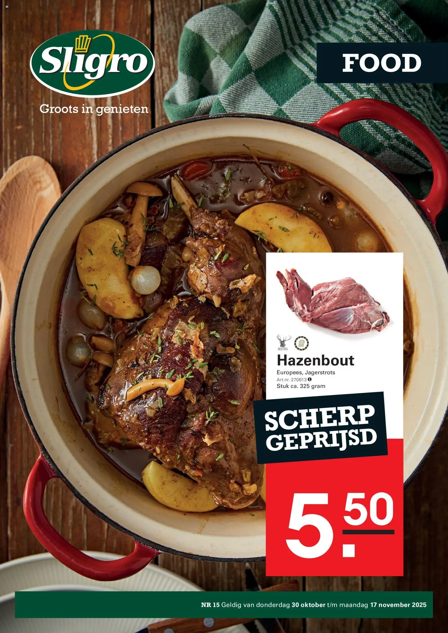 Sligro shop Folder geldig vanaf 30-10-2025 - Paginanummer 1