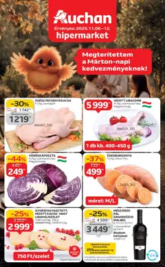 Auchan - Akciós újság Auchan megtekintése, amely érvényes 2025.11.06.-től