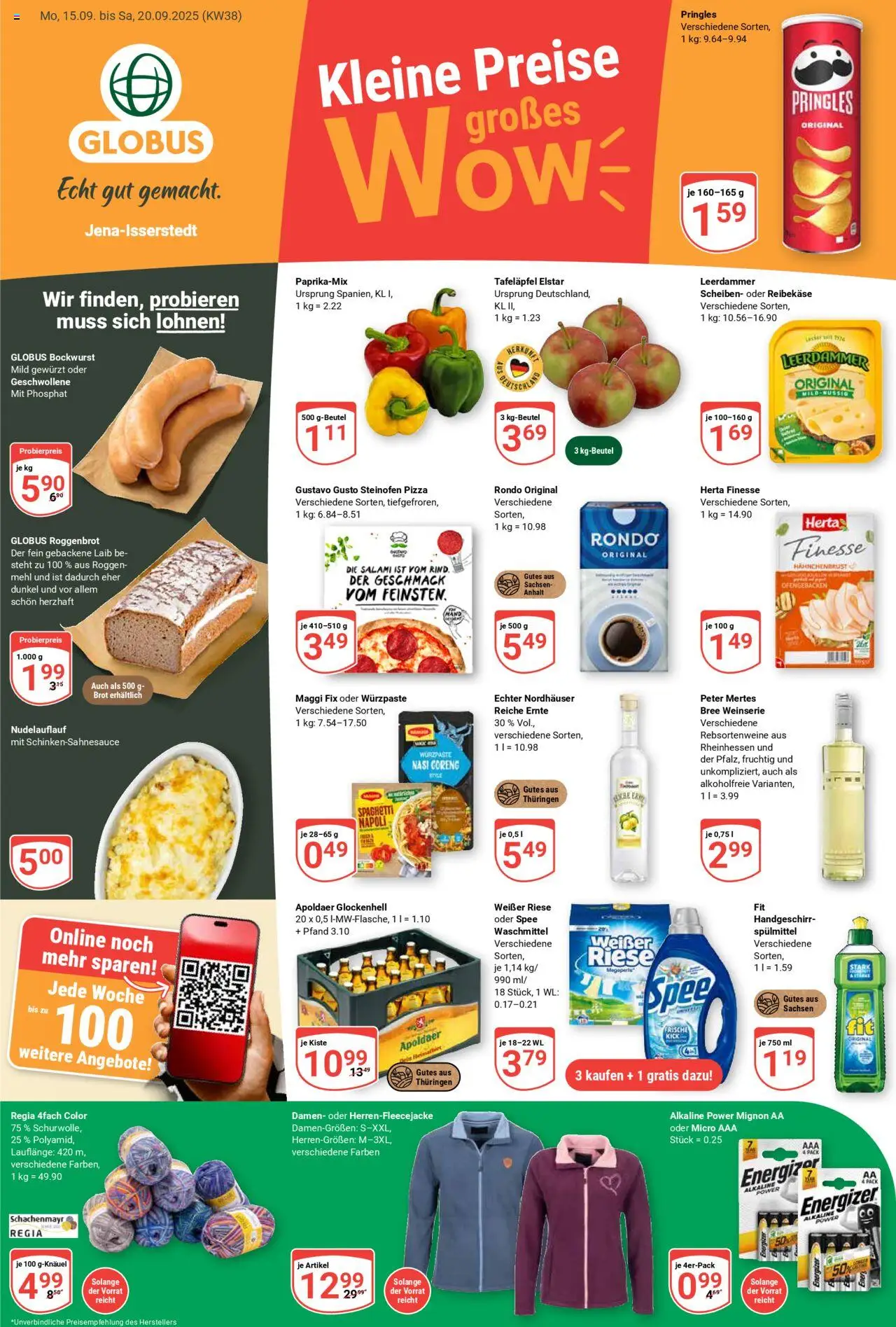 Globus Prospekt ab Montag 15.09.2025 > Prospekt