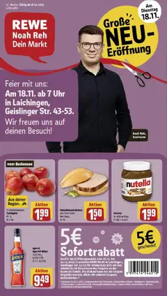 Vorschau von dem Prospekt des Geschäftes Rewe, gültig ab dem 17.11.2025