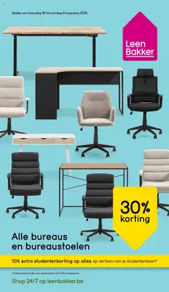 Voorbeeld van Folder van winkel Leen Bakker geldig vanaf 18/08/2025
