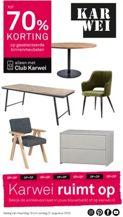 Voorbeeld van Folder van winkel KARWEI geldig vanaf 25-08-2025
