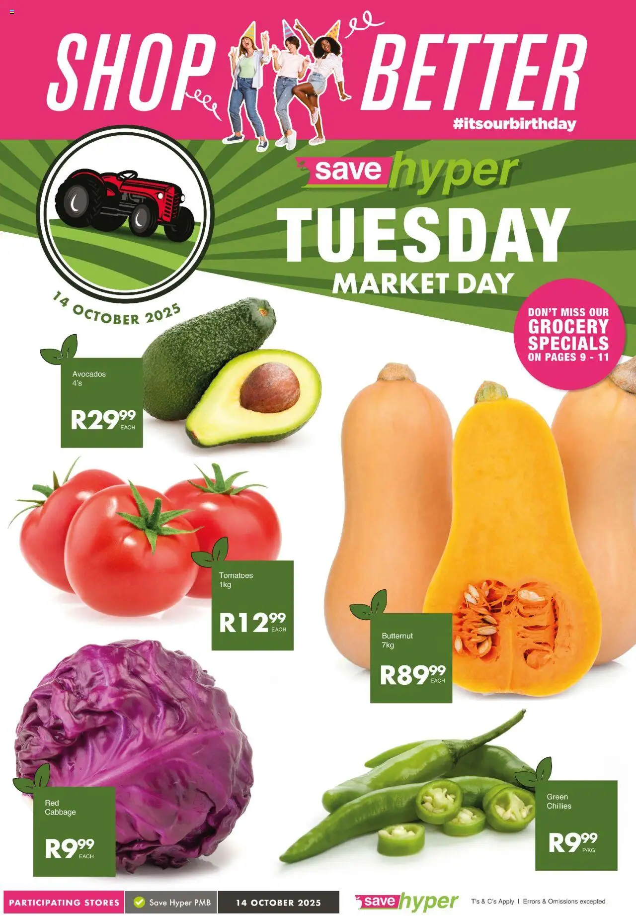 Save Market Day from 14/10 - 14/10/2025 > Promotions - Avocados, Tomatoes