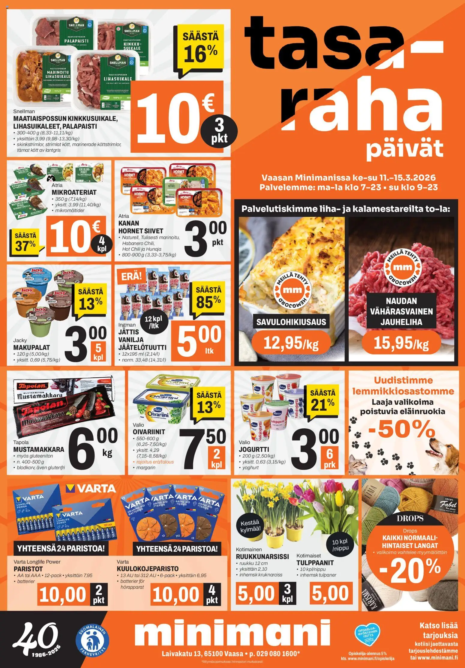 Kaupan Minimani Minimani tarjoukset - Vaasa esikatselu, voimassa 11/03/2026