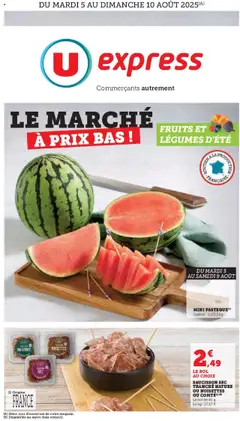 Prévisualisation de Le marché à prix bas ! du magasin U Express formulaire valide 05/08/2025