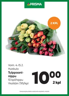 Kaupan Prisma Tarjoukset Tulppaanit esikatselu, voimassa 04/02/2026