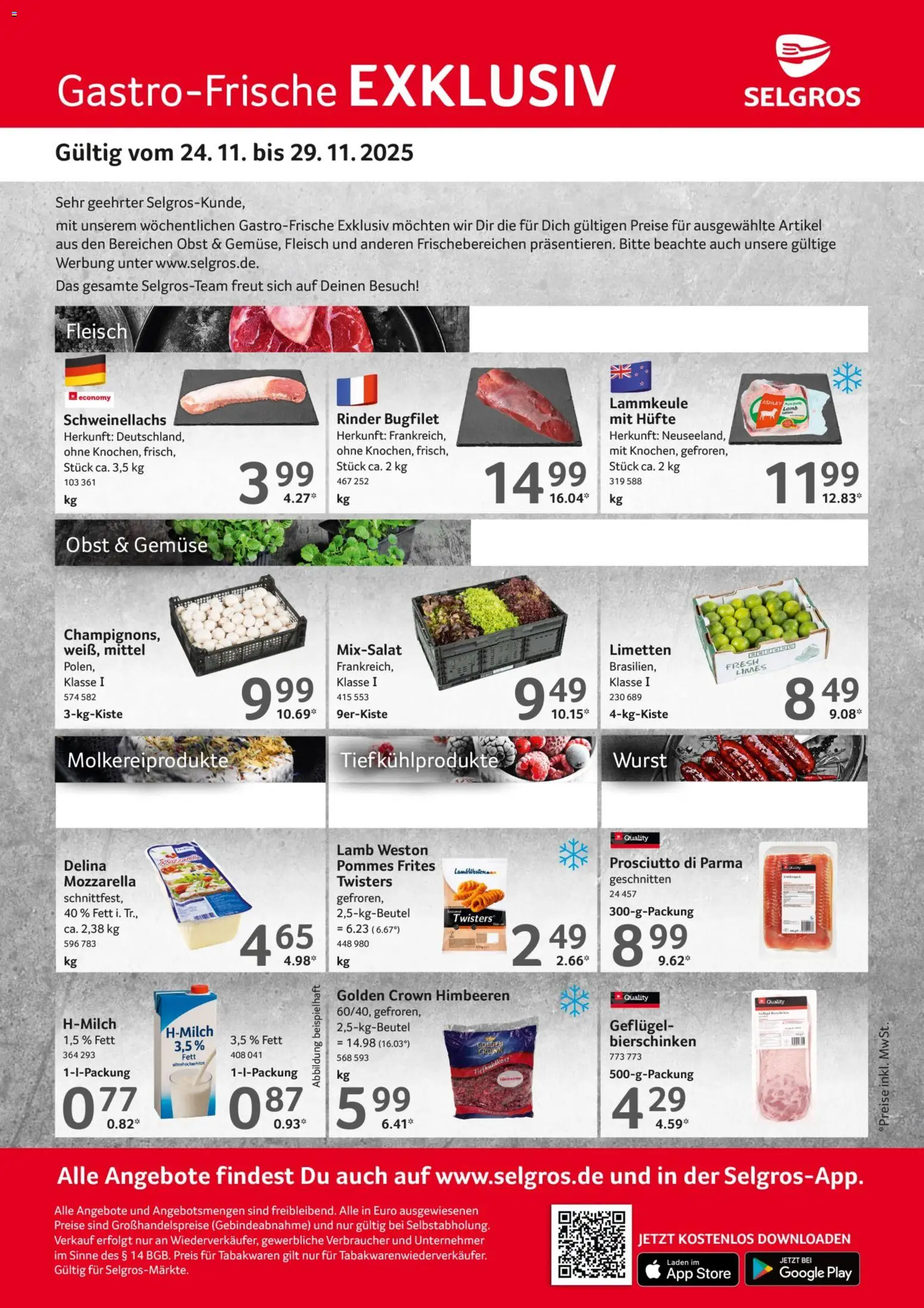 Vorschau von dem Prospekt des Geschäftes Selgros, gültig ab dem 24.11.2025