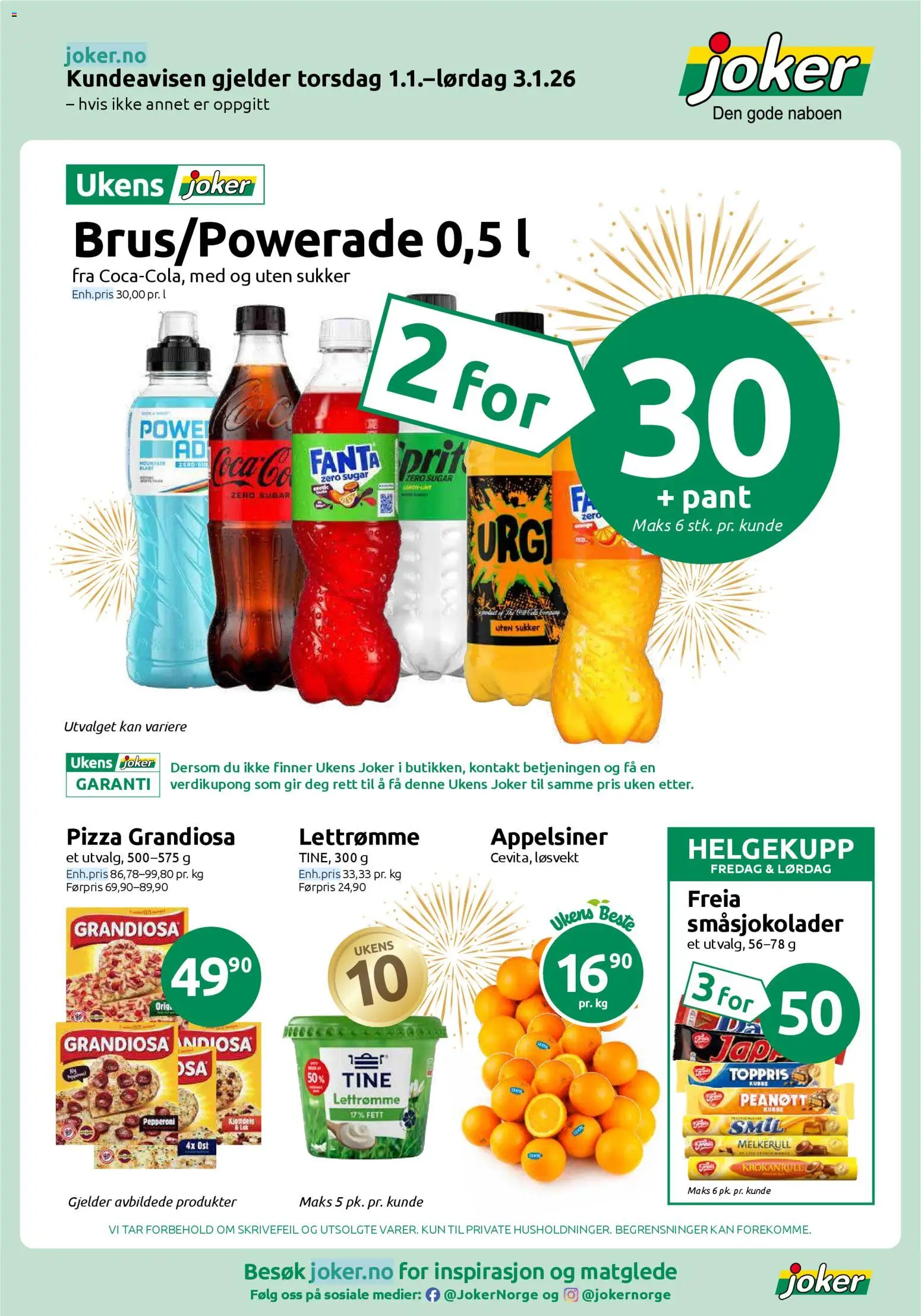 Forhåndsvis Kundeavis fra butikk Joker gyldig fra 01/01/2026