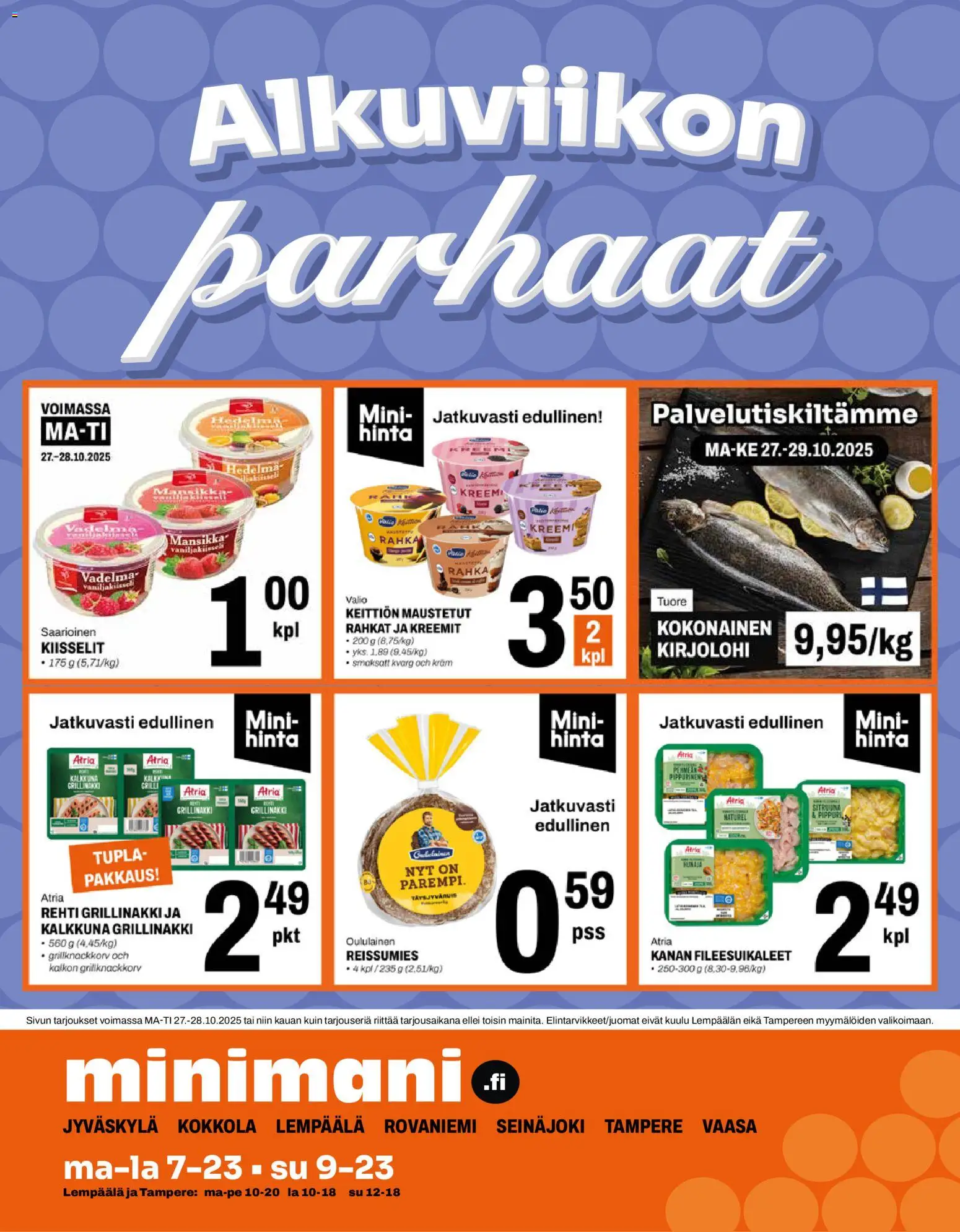Minimani-kaupan Tarjoukset voimassa 27/10/2025 - Sivulla 1