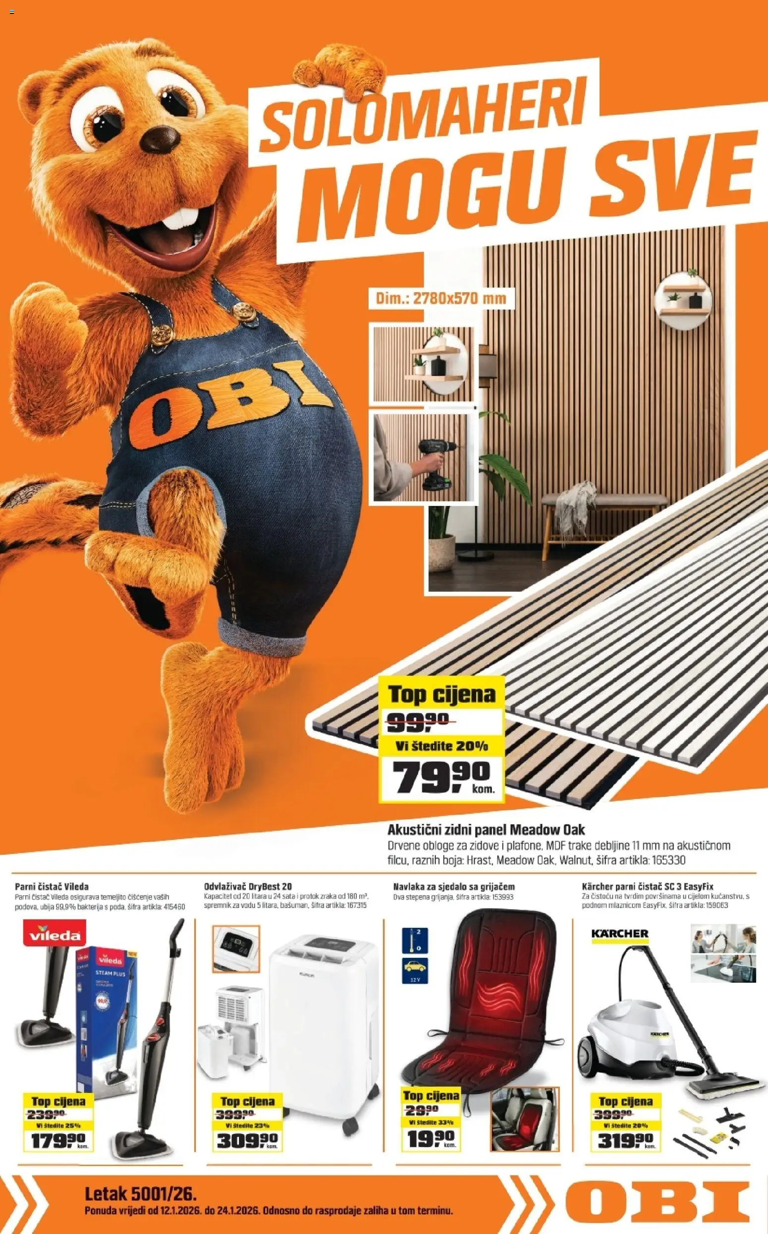 Pregled letka Katalog trgovine OBI vrijedi od 12.01.2026