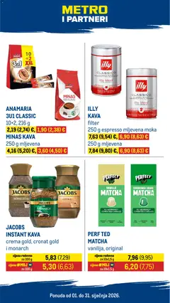 Pregled letka Metro i partneri trgovine Metro vrijedi od 01.01.2026