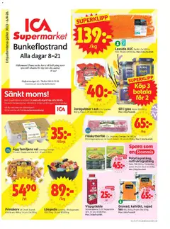 Förhandsgranska reklamblad Bunkeflostrand från butik ICA Supermarket gäller från 30/03/2026