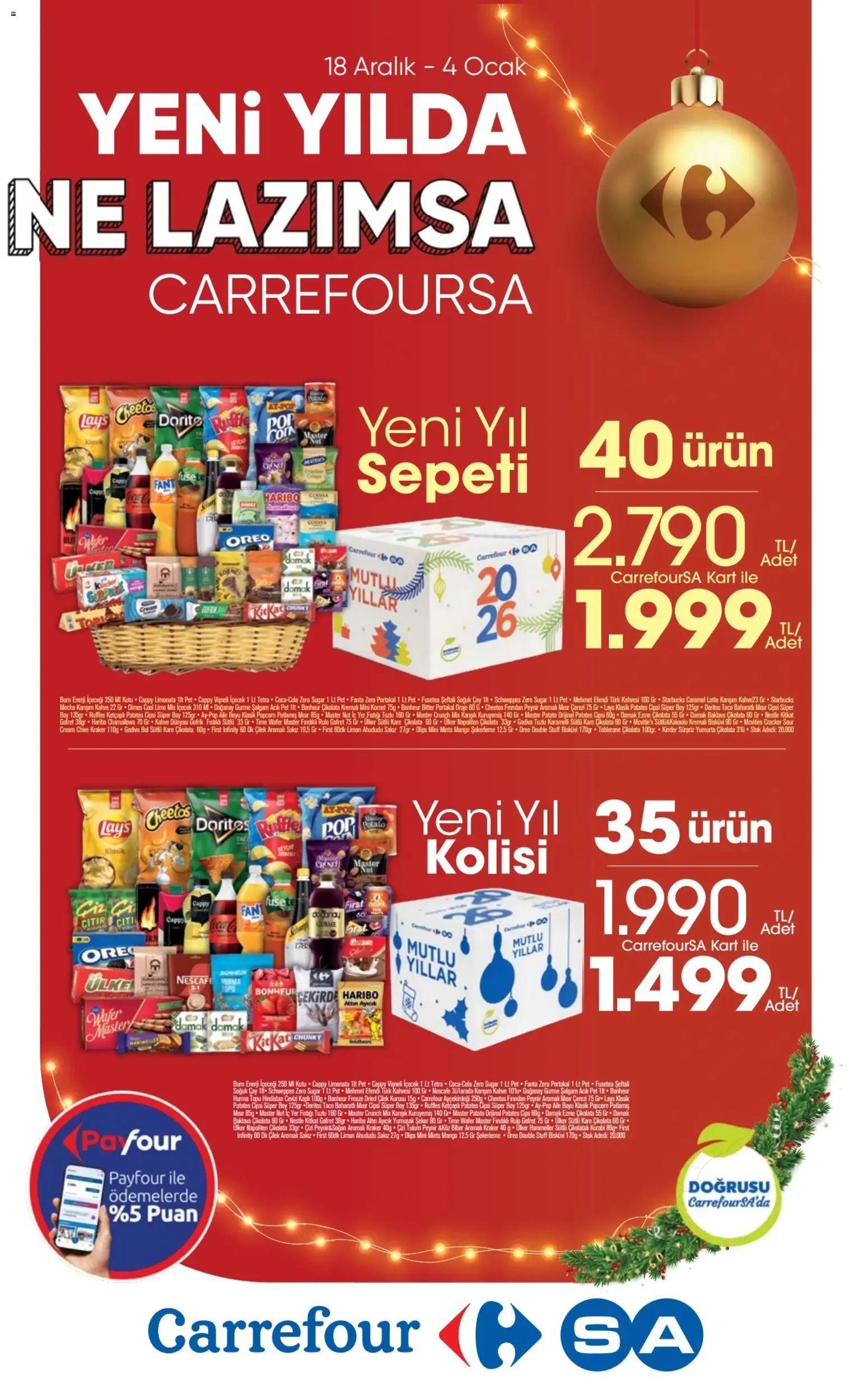 CarrefourSA Katalog 18.12.2025 - Broşürünün önizlemesi