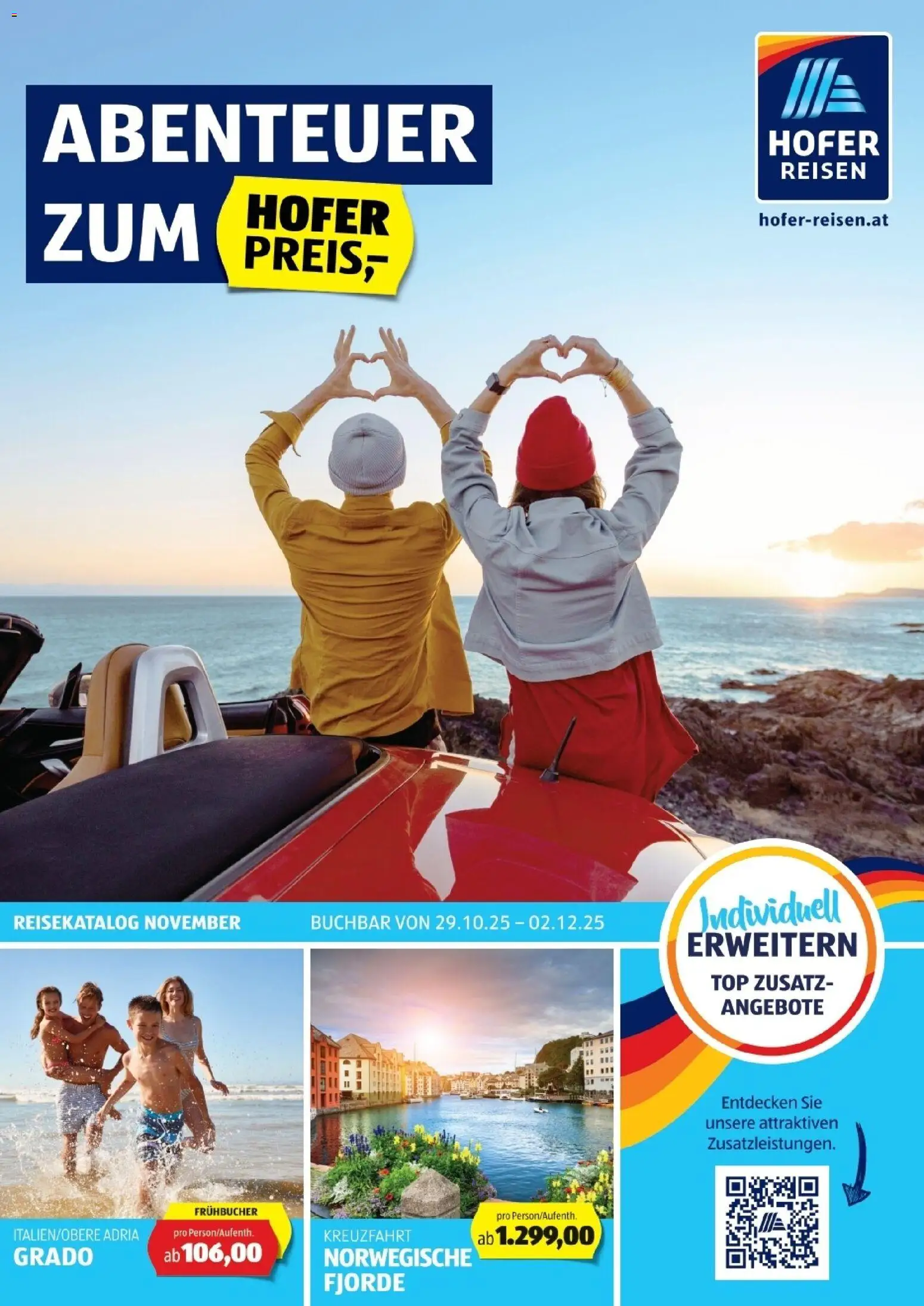Vorschau der Angebote: Hofer Reisen Flugblatt gültig ab 29.10.2025
