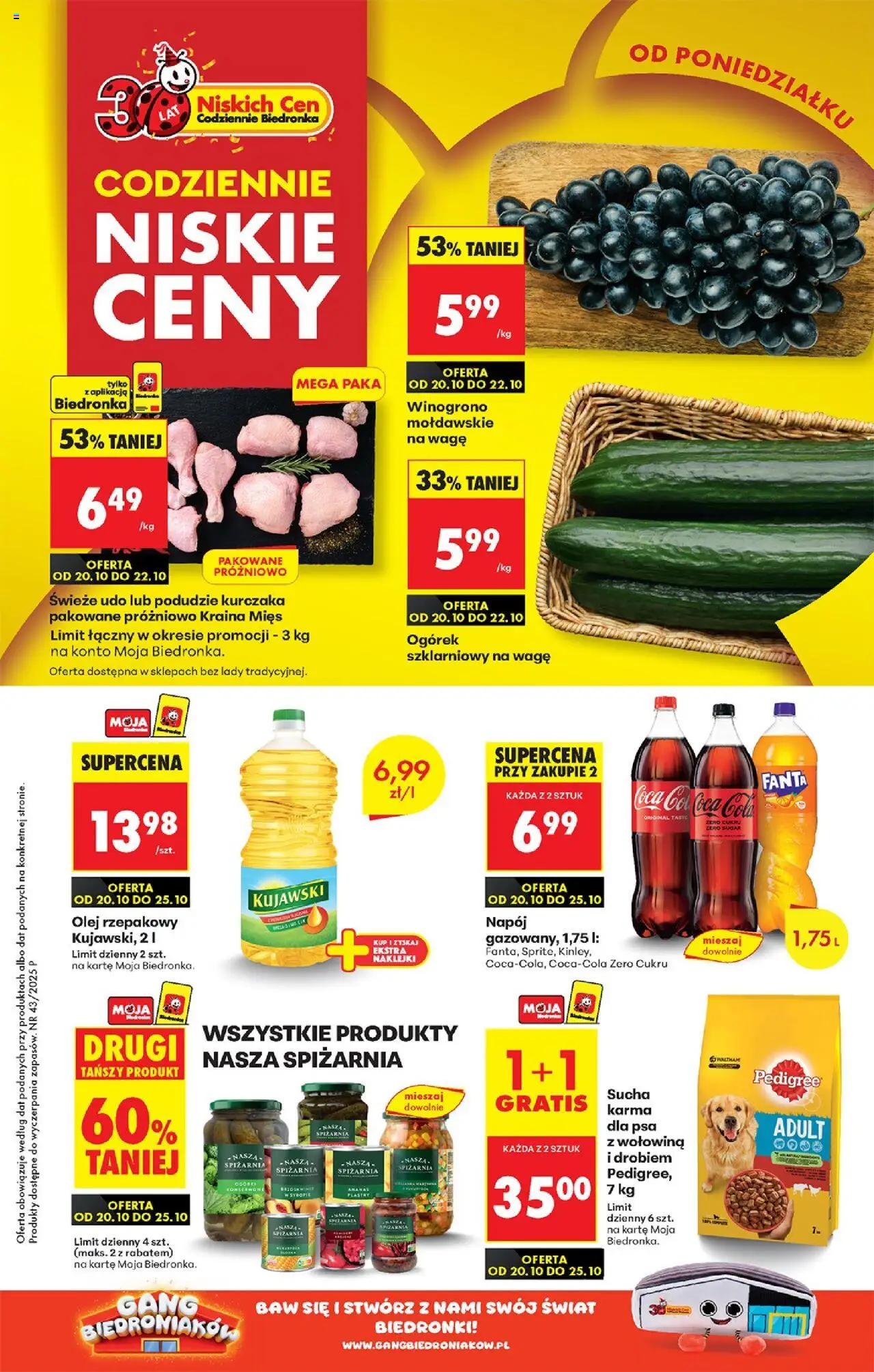 Biedronka gazetka promocyjna 20.10.2025 - "Nowa gazetka" - Numer strony 1