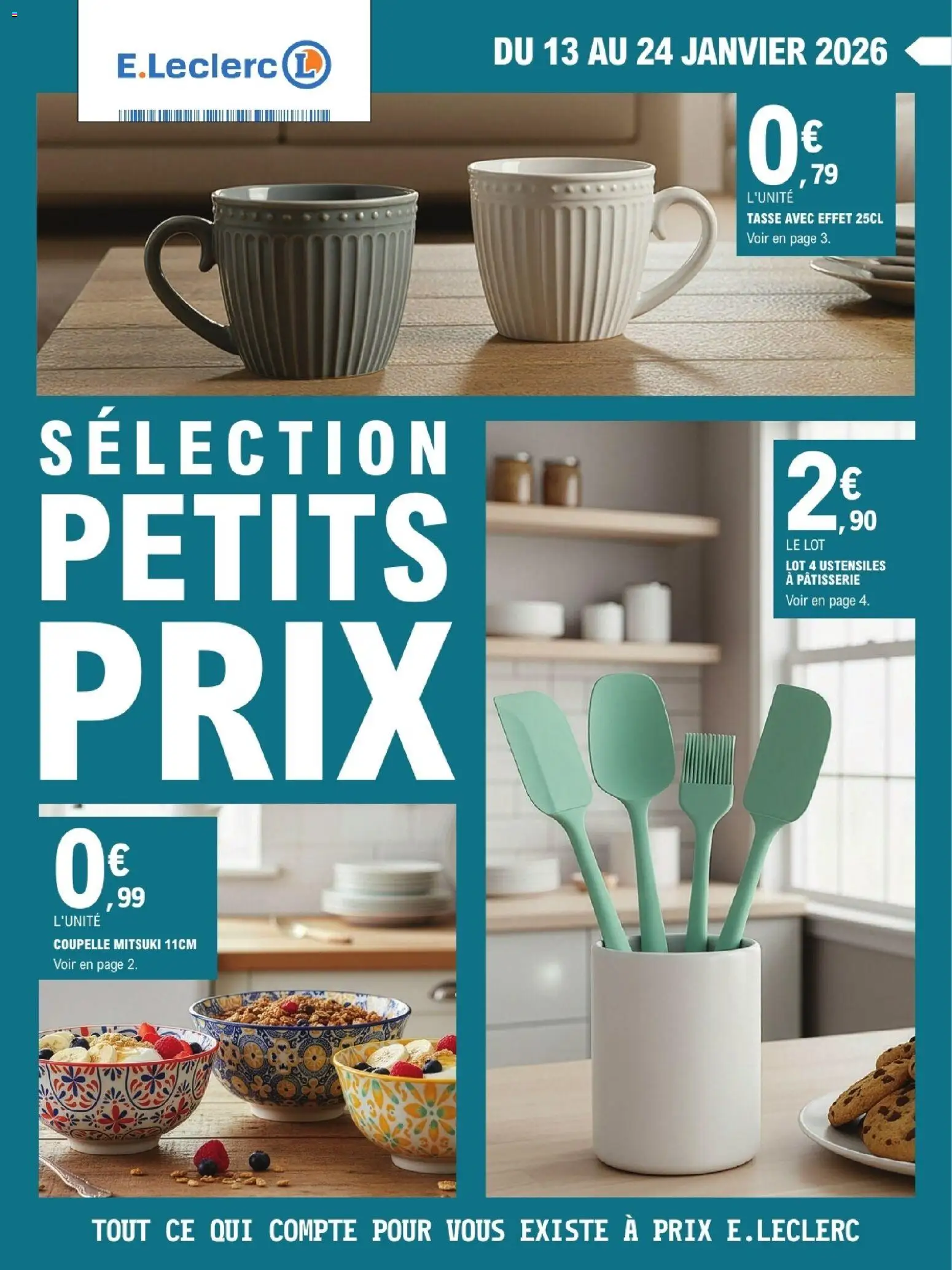 Prévisualisation de Petits prix 1 du magasin E.Leclerc formulaire valide 13/01/2026