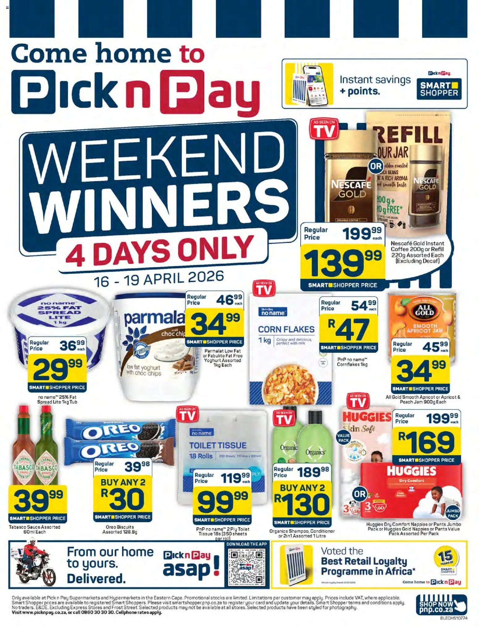 Preview of Pick n Pay flyer valid from 16/04/2026